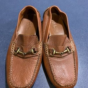 Cole Haan tan mocc’s 7; blue/brown Cole Haan 6